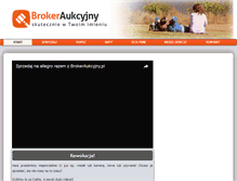 Tablet Screenshot of brokeraukcyjny.pl